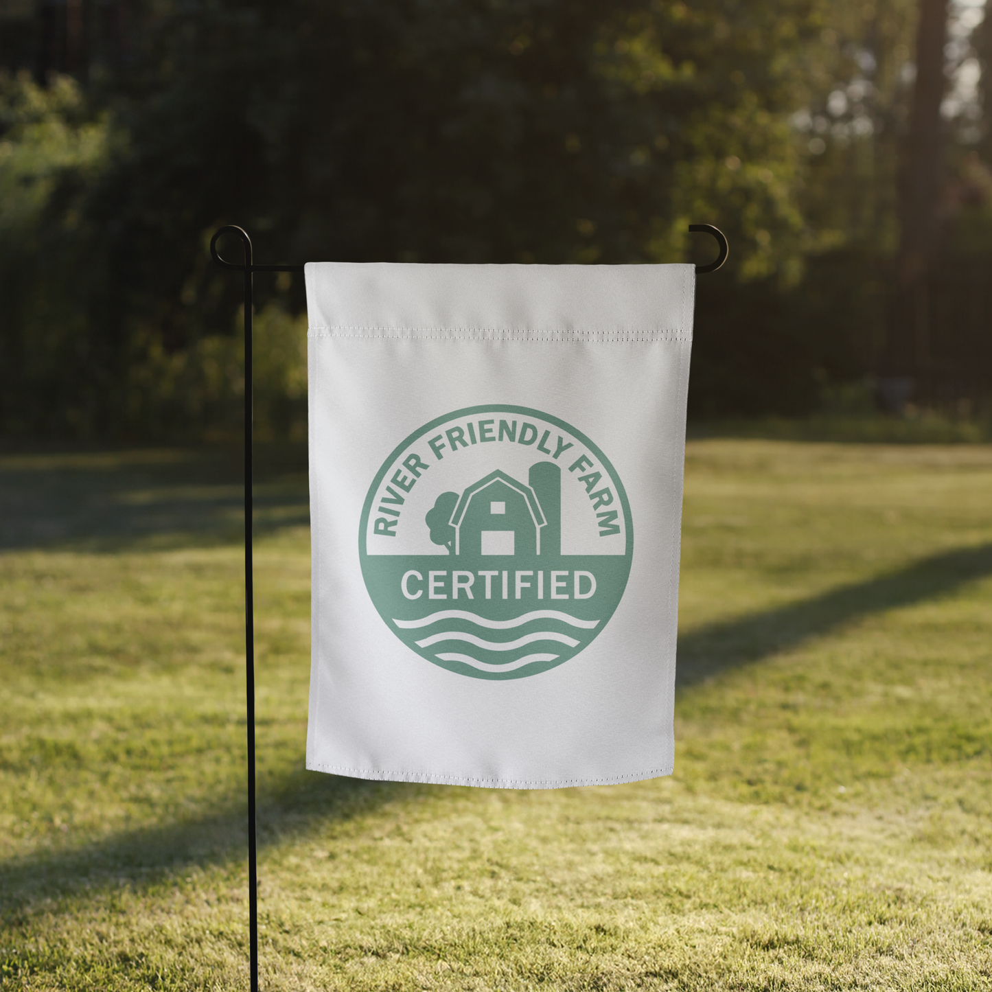 River Friendly Farms Garden flag