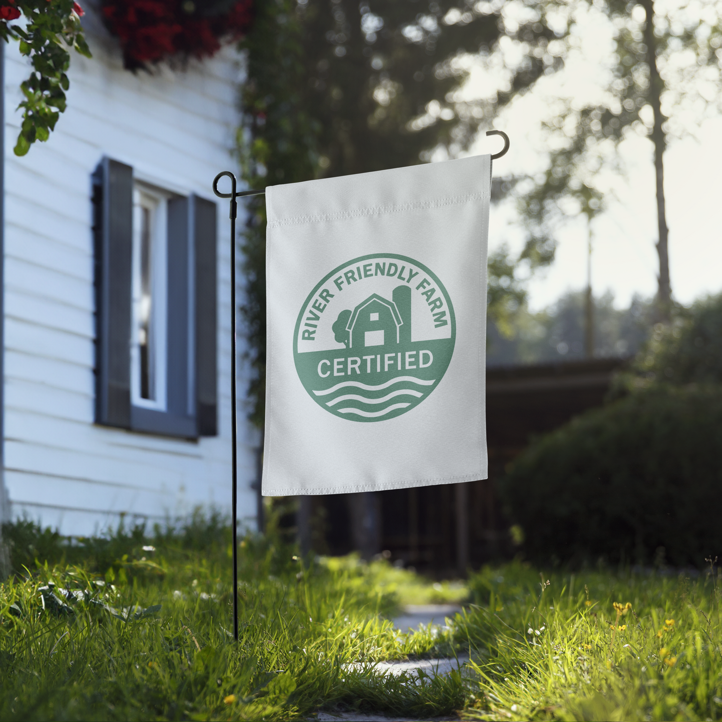 River Friendly Farms Garden flag