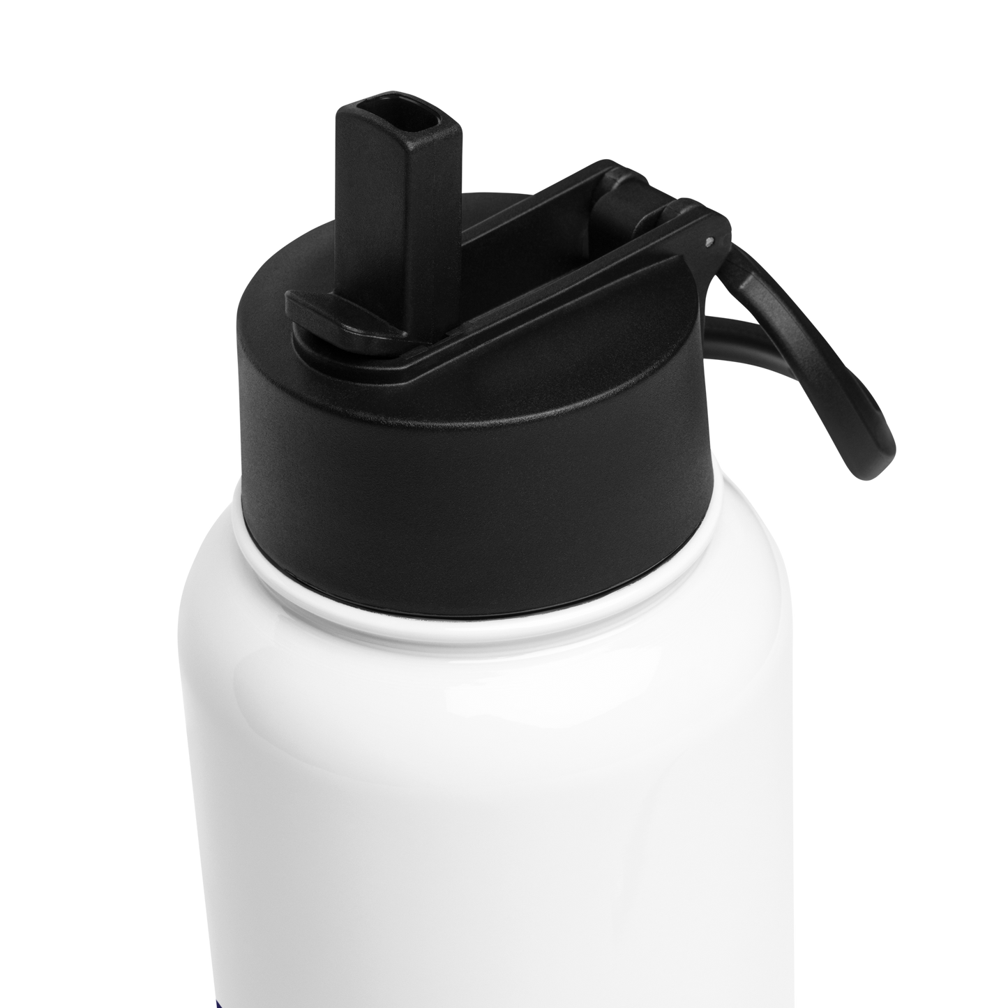 River Friendly Farms Stainless steel water bottle with a straw lid