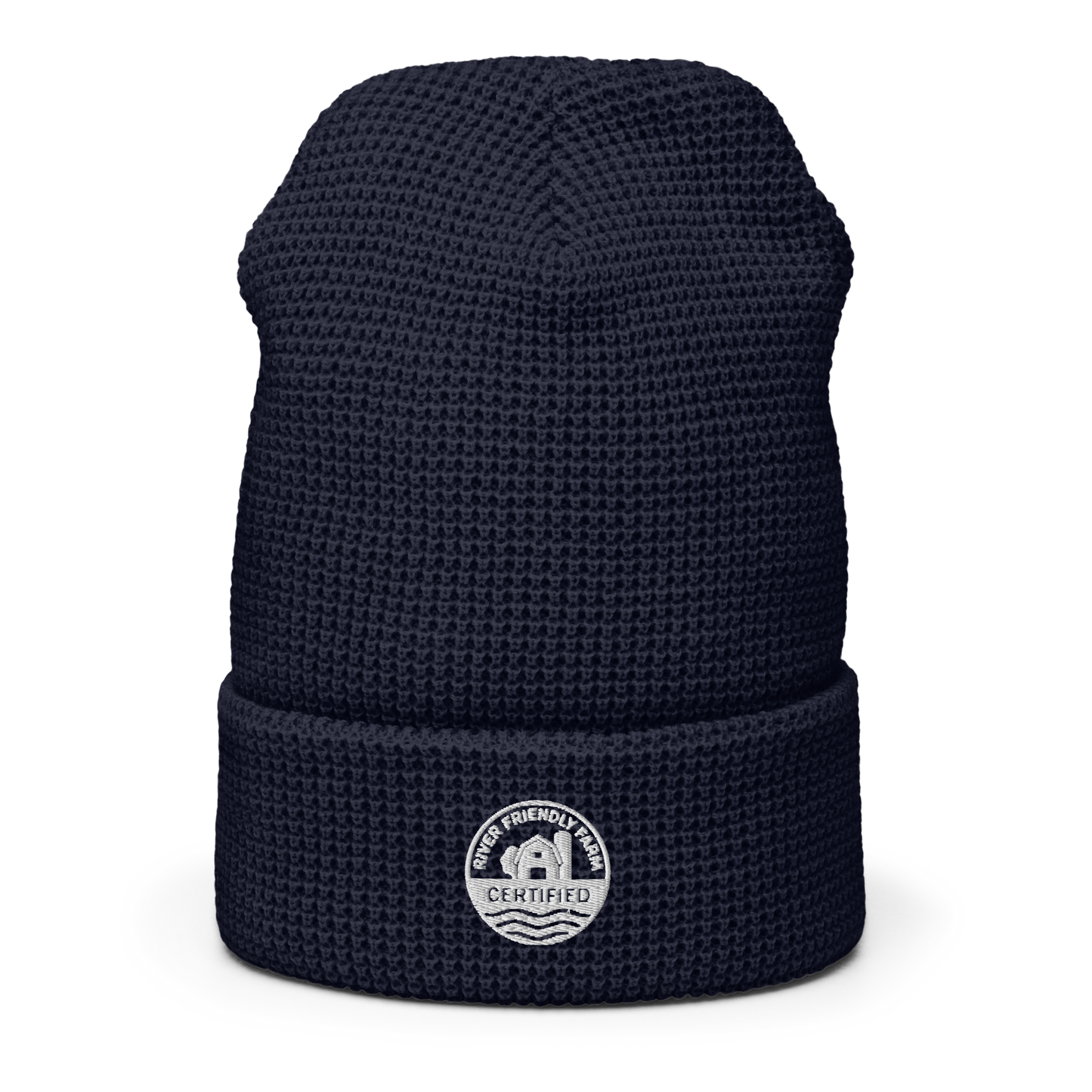 River Friendly Farms Waffle beanie